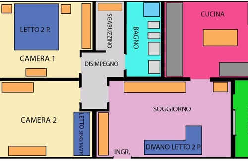 Padova Appartement | App. Pratique pour la foire et le centre-ville