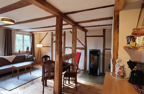 Pantow Appartement | App Freterg Holt with fireplace (40m², 2-4 p.), near Binz in dreamlike location