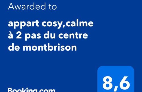 Montbrison Appartement | appart cosy,calme à 2 pas du centre de montbrison