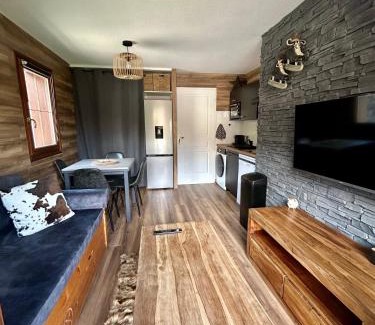 Flumet Appartement | Appartement rénové au pied des pistes avec piscine, sauna, linge inclus et animaux acceptés