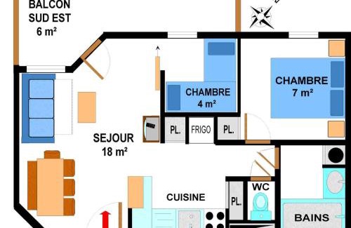 Val Cenis Appartement | Appartement spacieux pour 6 à Lanslevillard, au pied des pistes avec balcon et parking - FR-1-508-46