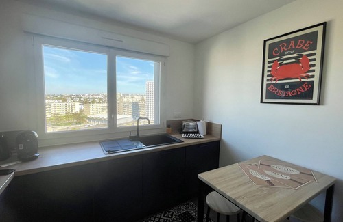 Lambezellec Appartement | Appartement spacieux vue panoramique Brest Bellevue.