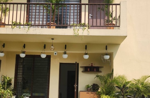 Vedic Village Villa | Aqua villa with a rooftop pool and garden