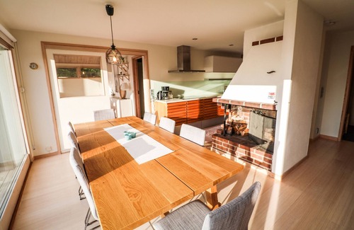 Hjaelteby Chalet De Ski | Architect-designed villa with pool, sauna and sea view in Mjörn | SE09124