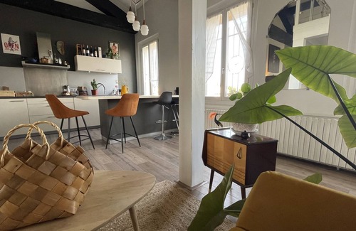 Le Soler Appartement | Artist's apartment with garden and private pool