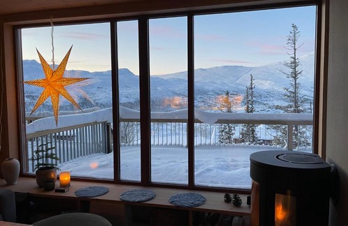 Atra Appartement | Astonishing Mountain Lodge at the top of Gaustablikk, 25m2 west facing terrace, 3 bedrooms