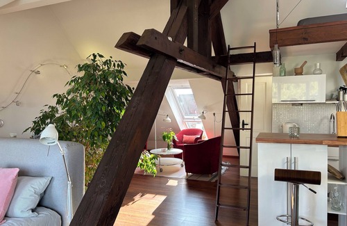 Gete Appartement | Studio sur le toit dans le centre de Geteviertel