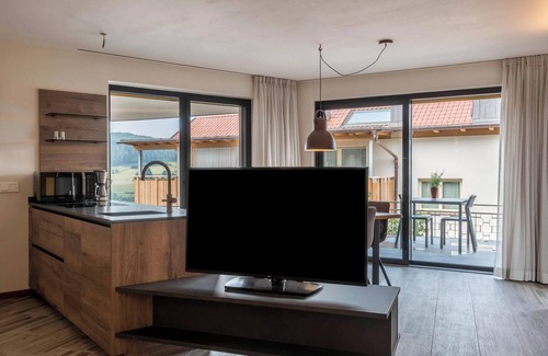 Fie allo Sciliar Appartement | Appartement AUMIA Rubin avec vue sur les montagnes et terrasse