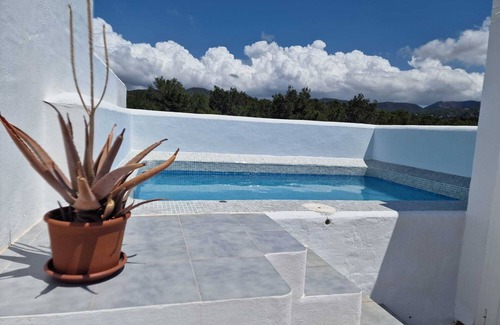 Cala Comte Appartement | Authentic Mediterranean penthouse with sea view and private pool