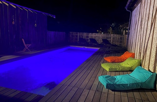 Lue Villa | Authentique villa de 240 M2 du XIX e siècle, piscine privée, 15 mn de Mimizan.