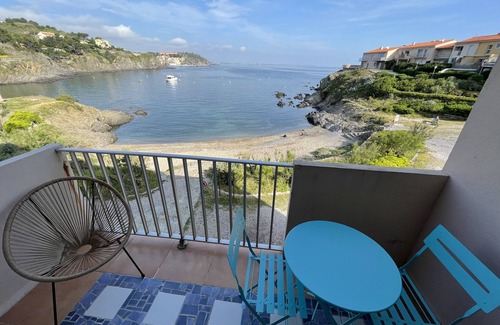 Collioure Appartement | AZUR Les pieds dans l'eau - WIFI FIBRE- PARKING Couvert ☀️