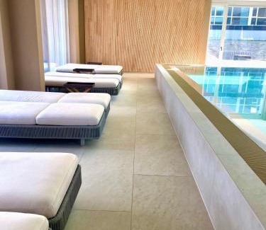 Bad Saarow Appartement | Bad Seerose mit Seeblick, Dachterrasse, Pool und Sauna