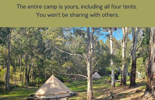 Alonnah Autre | Base Glamp Bruny - Heated Tents for 8 People