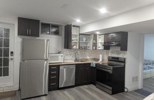 Grand River South Maison | Basement two Queen beds and one single with two full washrooms by YKF airport