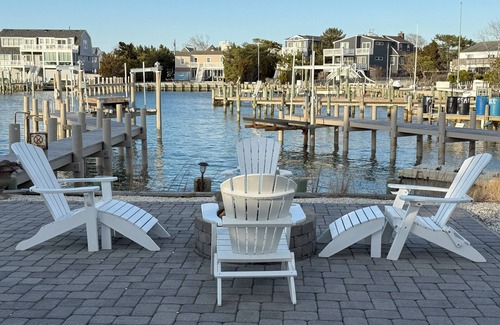 Peahala Park Maison | Bayfront avec quai de 70 '@Harris Harbour, parc Beach Haven, île de Long Beach, N. J.