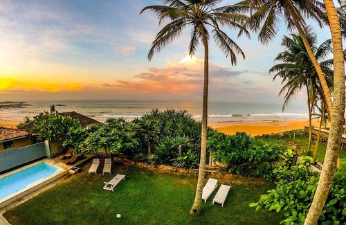 Hikkaduwa Villa | Beach Villa Yang près de Hikkaduwa, avec piscine et cuisine - maison jumelée