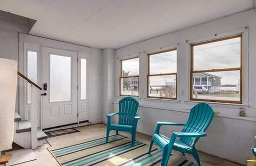 Prime Hook Beach Maison | Le chalet jaune! Sur la baie du Delaware, retour au refuge faunique!