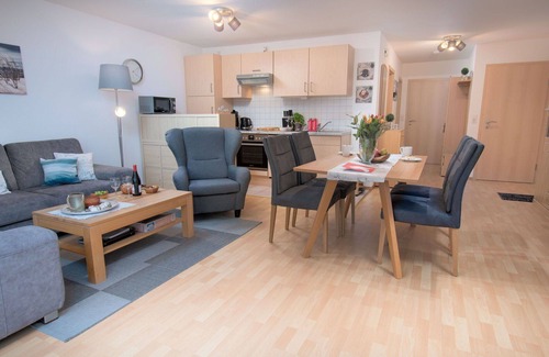 Norddeich Appartement | Joli appartement pour 4 personnes avec WIFI, TV et balcon