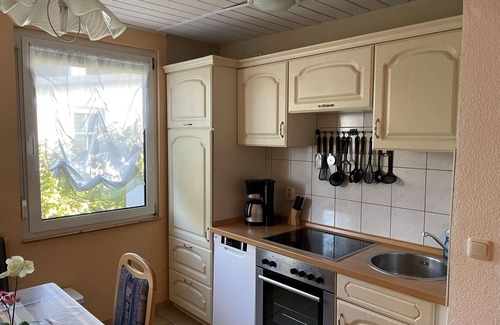 Dobbertin Maison | Confortable appartement dans une maison de vacances avec TV, terrasse, animaux admis et parking