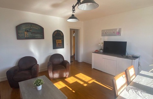 Hermanville-sur-Mer Appartement | Beautiful Duplex of 80 M² for 6/7 PERS, 100 METERS FROM THE BEACH, garden of 1000 m².
