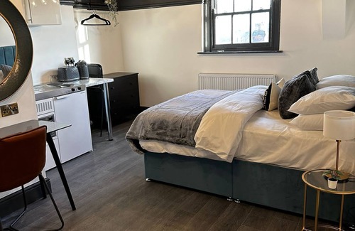Leamington Spa Appartement | Premium-Idyllic-Salle de bain et douche-Studio-Vue sur Rue