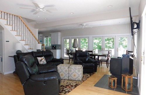 Standish Maison | Beautiful home on Sebago Lake Basin with expansive yard and sandy beach!
