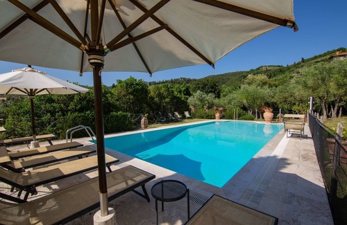 Castiglion Fiorentino Villa | Maison de vacances privée avec piscine privée, WIFI, climatisation, TV, terrasse, près de Arezzo