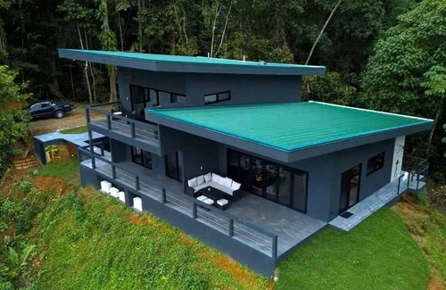 Ballena Maison | Beautiful new home with wrap around views of the ocean and two waterfalls