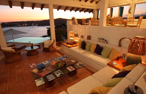 Santa Maria Huatulco Villa | Beautiful Ocean Front Villa Mexique 5 Chambres au complet