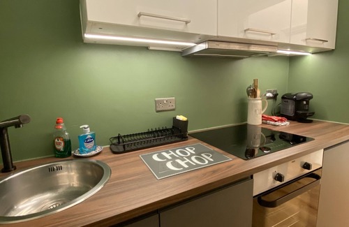 Kew Appartement | Bel intérieur contemporain d'une chambre conçu plat juste à côté de Kew Green