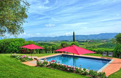 Cerreto Guidi Villa | Maison de vacances privée avec climatisation, piscine privée, WIFI, patio, vue panoramique