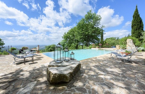 Castellina in Chianti Villa | Maison de vacances privée avec climatisation, piscine privée, WIFI, TV, véranda, près de Sienne