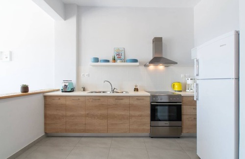 Koutsounari Appartement | Bel appartement calme situé à Koutsounari avec vue imprenable sur la mer.