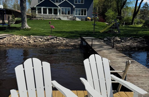Fremont Maison | Beautiful waterfront home one hour from Green Bay!