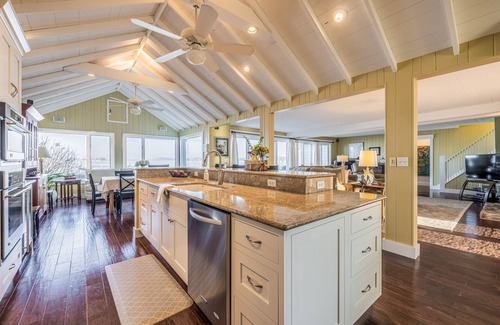 Sodus Point Maison | Beautifully updated home on the bay and golf course with dock and raised deck!