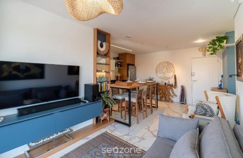 Morro das Pedras Appartement | Lindo Apto Zen Pé na Areia com Jacuzzi em IBC0205