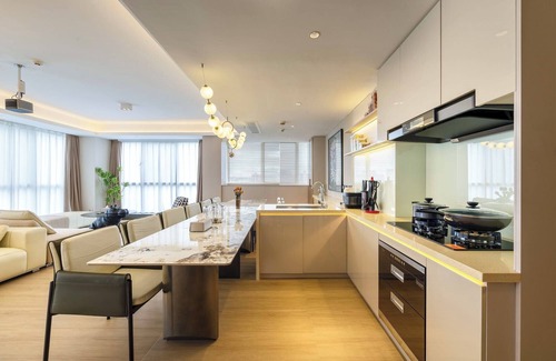 Jianwai Street Lit Et Petit-Déjeuner | Beijing CBD luxury apartment