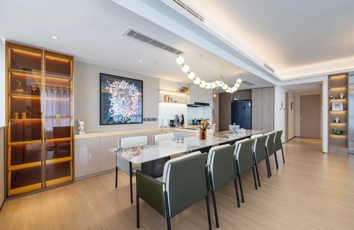 Jianwai Street Lit Et Petit-Déjeuner | Beijing CBD luxury apartment