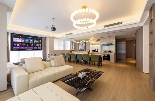 Jianwai Street Lit Et Petit-Déjeuner | Beijing CBD luxury apartment