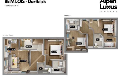 Gerlos Appartement | BEIM LOIS - Dorfblick Apartment with Shared Sauna in Zillertal, presented by AlpenLuxus