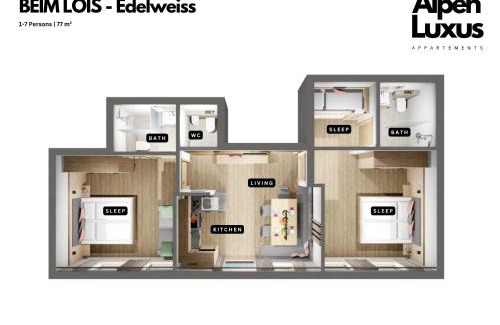 Gerlos Appartement | BEIM LOIS Edelweiss - AlpenLuxus Collection