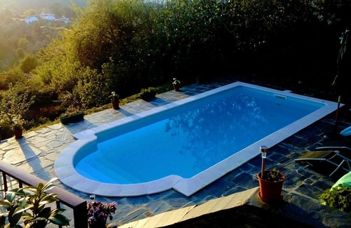Arganil Maison | Bela Vista Alqueve, piscine privée avec vue imprenable et chalet en ardoise