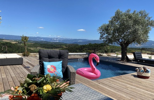 Geyssans Maison | Belle Bâtisse Avec vue Panoramique et Piscine Chauffée