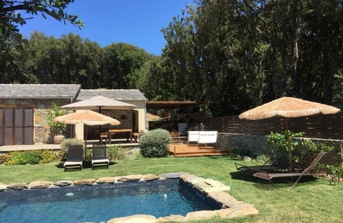 Macinaggio Villa | Bergerie du Cap Corse avec Piscine Chauffée, Cuisine d'été et Jardin arboré !