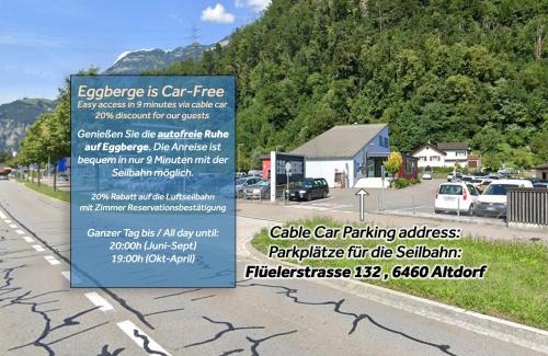 Altdorf Hôtel | Berggasthaus Eggberge - Boutique Mountain Hotel - Access via Cablecar