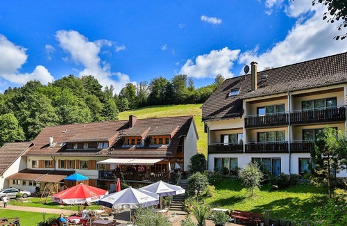 Sexau Cabine | Berggasthof Linde - chambre double avec WC et douche / baignoire incl. petit déjeuner