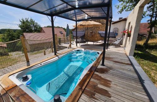 Saint-Jean-Ligoure Maison | Bien-être & Spa privatif - Spa de nage, sauna, lit hydromassant & relaxation Immersive
