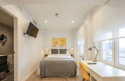Gaztambide Lit Et Petit-Déjeuner | Blasco de Garay, double room with gym 105