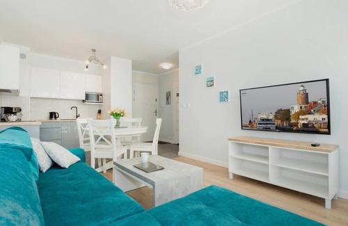 West Pomeranian Voivodeship Appartement | Appartement Bliżej Morza 14/52 avec chambre et balcon