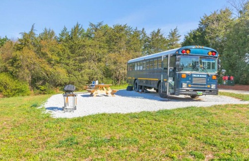 Nelson Maison | New Skoolie for Family Glamping w/ Wide Open Views